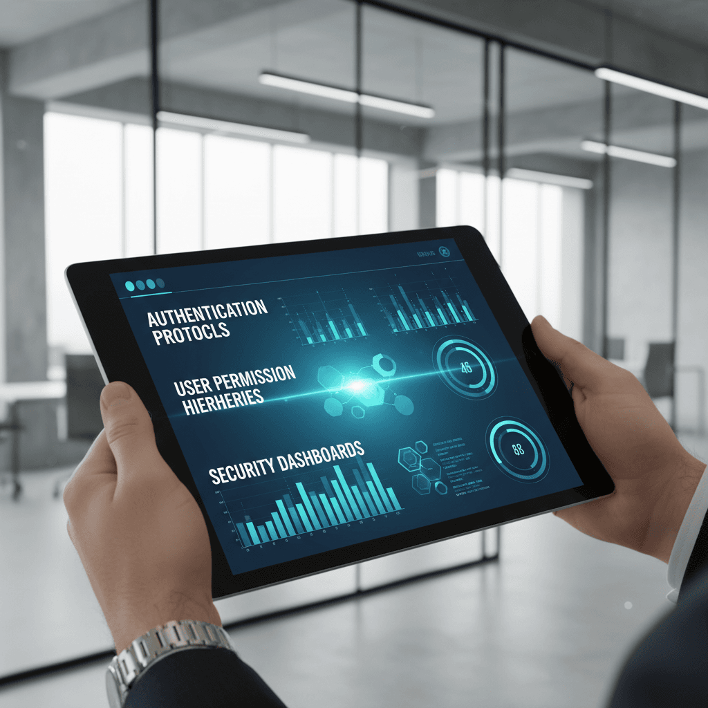 Security framework checklist on tablet device